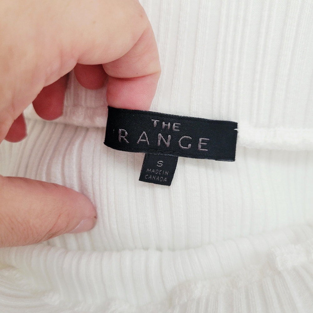 The Range Wave Rib Button-Up‎ Skirt -White - Picture 9 of 10